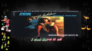 Irene Cara Flashdance What A Feeling Extrait du film Flashdance Karaoké [upl. by Lacee]