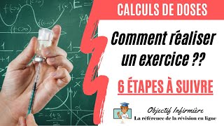 Comment réaliser un exercice de calcul de dose infirmier  IFSI [upl. by Burk]