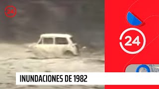 Inundaciones de 1982  24 Horas TVN Chile [upl. by Wehttan]