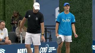 Tennis Pros Jack Sock and Sam Querrey vs Pickleball Pros Ben Johns and Matt Wright Game 1 [upl. by Goldwin]