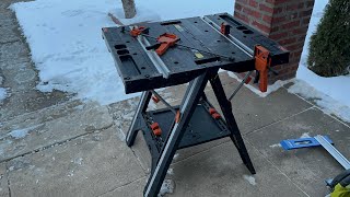 Details Demo amp Full Review of the Worx Pegasus 2in1 Folding Work Table amp Sawhorse [upl. by Irvin]