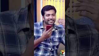 ❤️Jeyam Ravi amp wife Aarti Phone Call in interview❤️ shorts short trending jeyamravi tamil love [upl. by Gabby]