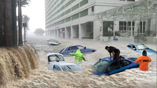 Chaos in Austria  Vehicles and roads cut off after storm hits Vienna [upl. by Fritzie]