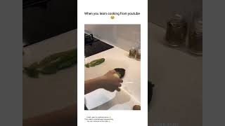 When you learn cooking from youtube 🤣 explore meme [upl. by Goldie660]