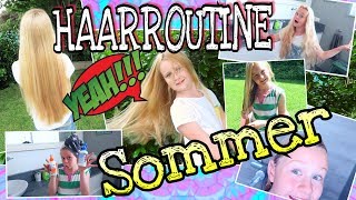 ★so sehr gewünschte HAARROUTINE★Sommer lange Haare Pflege Tipps Tutorial [upl. by Verger]