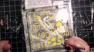 Etched Glass Block Tutorial [upl. by Rugen]