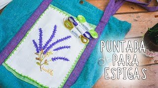 Bordado a mano Puntadas decorativas faciles 2Easy Hand embroidered decorativas stitchesESPIGAS [upl. by Auhsoj]