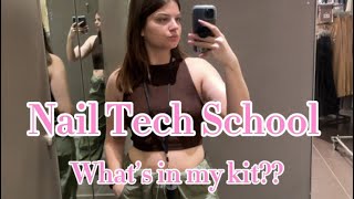 What’s in my kit  Nail Tech School [upl. by Otreblanauj905]