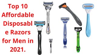 Best Disposable Razors for Men with Sensitive Skin Top 10 Affordable [upl. by Tonnie]