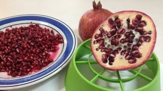 How To DeSeed a Pomegranate Fast Way [upl. by Ayotl456]