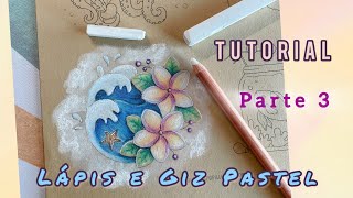 Testando Lápis Giz branco e Giz Pastel Part 3 [upl. by Annayhs]