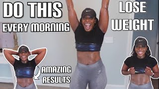 DO THIS EVERY MORNING TO LOSE WEIGHT BODY FOR DAYS CHALLENGE STEPS AT HOME [upl. by Kipper860]