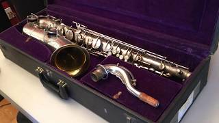 SOLD Buescher True Tone Tenor Saxophone 1925 197xxx with quotsalt shakerquot octave key [upl. by Otiragram]