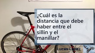 ¿Cuál es la distancia que debe haber entre el sillín y el manillar [upl. by Nosam]