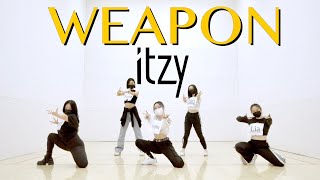 ITZY  WEAPON DANCE PRACTICE ROOM VERSION 5 MEMBERS NEWNION  FLOOR CHOREOGRAPHY FULLCAM [upl. by Avraham591]