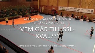 Highlights Örebro Innebandy vs Åby IBK  Sista omgången  Allsvenskan Södra 201314 [upl. by Eelirak]