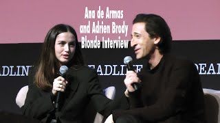 Blonde  Ana de Armas and Adrien Brody Interview Los Angeles CA November 19 2022 [upl. by Askwith947]