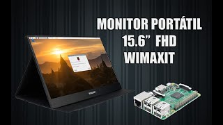 MONITOR PORTÁTIL WIMAXIT 156quot FULL HD RASPBERRY PI USBC PS4 XBOX WINDOWS LINUX [upl. by Ytsirt937]