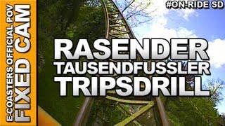 Rasender Tausendfüßler  Tripsdrill Erlebnispark  OnRide ECAM [upl. by Aimekahs]