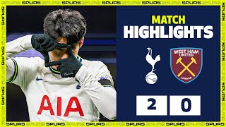 EXTENDED HIGHLIGHTS  WEST HAM UNITED 21 TOTTENHAM HOTSPUR [upl. by Canning576]