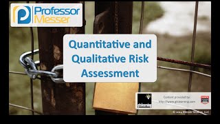 Quantitative and Qualitative Risk Assessment  CompTIA Security SY0401 21 [upl. by Renato]