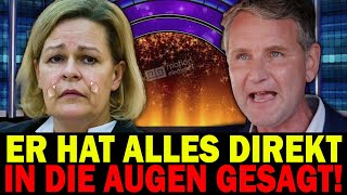 💥Björn Höcke zum CompactVerbot VOLLSTÄNDIGE ZERSTÖRUNG VON Nancy Faeser💥 [upl. by Dorree182]