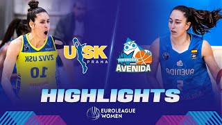 ZVVZ USK Praha v Perfumerias Avenida  QuarterFinals Highlights  EuroLeague Women 202223 [upl. by Ellett676]