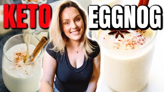 KETO CHRISTMAS 2019  KETO EGGNOG RECIPE  SUGAR FREE EGGNOG  EASY KETO RECIPES  DANIELA DIARIES [upl. by Glorianna]