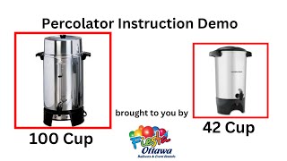 Percolator Instructional Video [upl. by Peony]