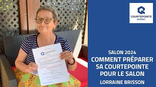 Lorraine Brisson  Comment préparer sa courtepointe pour le Salon [upl. by Danie]