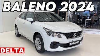 MARUTI SUZUKI BALENO DELTA 2024 2nd Base Model  New BALENO Delta 2024 White Colour Review [upl. by Barbara]