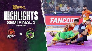 Match Highlights Puneri Paltan vs Patna Pirates  SemiFinal 1  PKL Season 10 [upl. by Anyak]