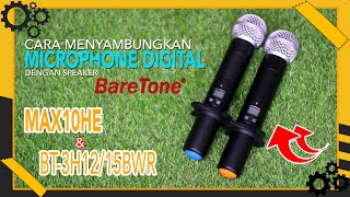 Cara Menyambungkan Microphone Digital Wireless UHF  BARETONE AUDIO [upl. by Acinahs]