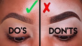 MAKEUP FOR BEGINNERS EYEBROW DOS AND DONTS  KYRA KNOX [upl. by Tnias]