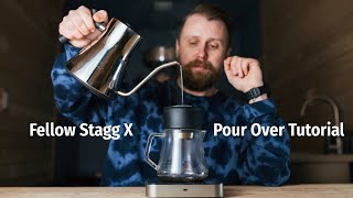 How To Brew Coffee With The Fellow Stagg X Brewer  Pour Over Coffee Tutorial [upl. by Edsel]