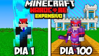 SOBREVIVÍ 100 DÍAS MINECRAFT HARDCORE en un BORDE 1x1 [upl. by Drofub]