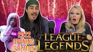 League of Legends  2022 Worlds Opening Ceremony Reaction  First Time Watching [upl. by Edin]