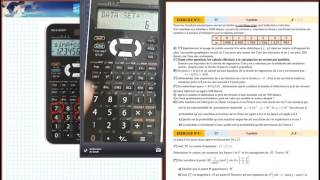 Utilisation de la Calculatrice en Statistique Casio et sharp  extrait de la séance [upl. by Hgielsa35]