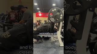 Unracking the bench press fitness fitnessmotivation benchpress [upl. by Carol]