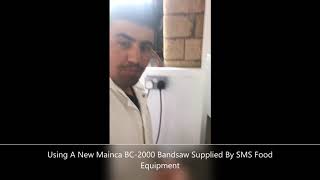 Using Mainca BC 2000 Bandsaw [upl. by Cass161]