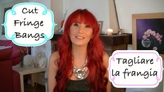 DIY Tutorial  Come mi taglio la frangia  Cut fringe bangs [upl. by Ruella586]