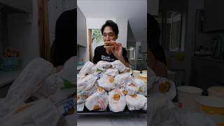 40 McGriddles Challenge These things are hella dense 🫠 foodchallenge [upl. by Arait]