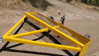 homemade box grader on hard dirt road [upl. by Eli]