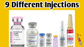 9 different injections and their usesroutes and side effects [upl. by Neron]