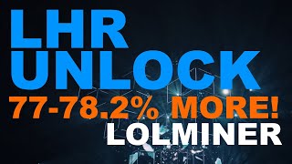 78 Hashrate LHR UNLOCK with lolMiner on Ethereum  GPU Mining  More ETH [upl. by Humphrey]