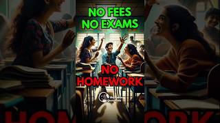 ZERO Homework 0 Exams 😱 World’s No1 School for Students studytips studymotivation [upl. by Power]