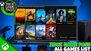 Xbox Game Pass All Games List November 2023 [upl. by Anisamot]