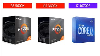 R5 5600X vs R5 3600X vs i7 10700F  RTX 3080  Gaming Comparisons [upl. by Draillih261]