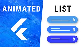 Flutter AnimatedList Widget [upl. by Stanfield316]