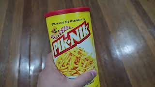 HONEST review of the Pik Nik Shoestring Potatoes Snack [upl. by Mikkanen]